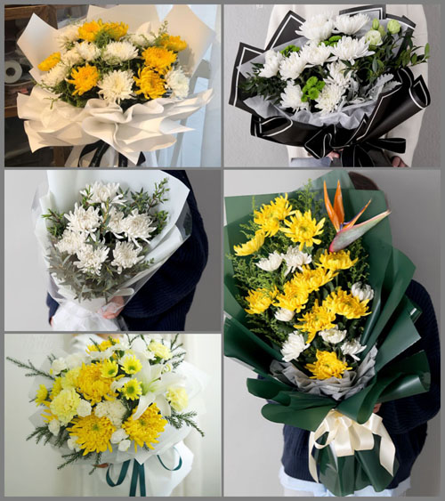 四川成都都江堰市崇义镇白事花束代送